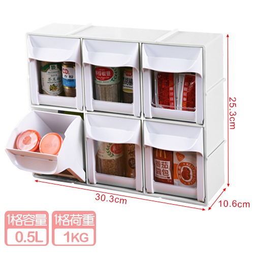 樹德SHUTER  快取分類盒  6格 8格 文具分類盒  FO306 FO308 小物收納-細節圖5