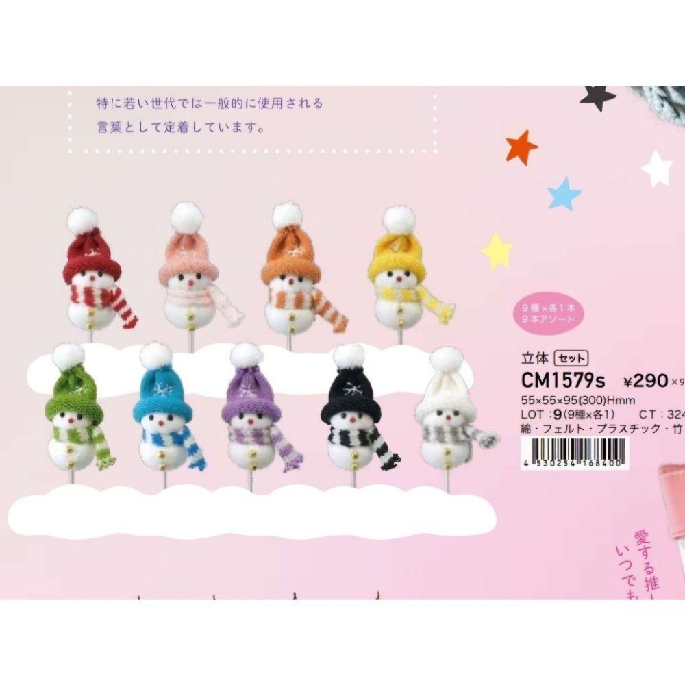 貓魚手作｜9色 雪人花插 聖誕花插 日本雜貨Greenhouse 聖誕節商品 可愛擺件-細節圖2