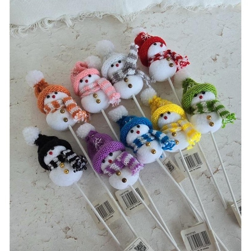 貓魚手作｜9色 雪人花插 聖誕花插 日本雜貨Greenhouse 聖誕節商品 可愛擺件-細節圖3
