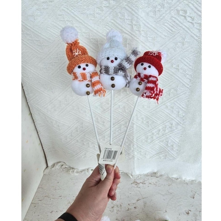 貓魚手作｜9色 雪人花插 聖誕花插 日本雜貨Greenhouse 聖誕節商品 可愛擺件-細節圖4