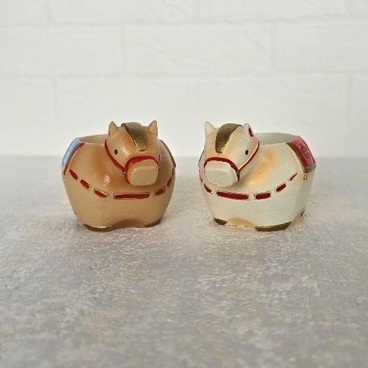 貓魚手作| 【已完售】十二生肖區 馬年 白馬 橘馬 新年限定 日本花器 小馬花盆 多肉盆栽 Greenhouse-細節圖2