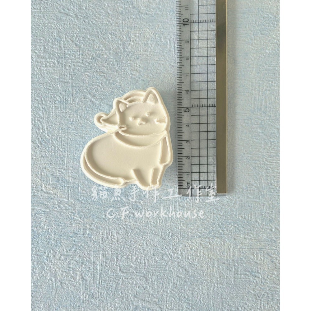 貓魚手作｜多款擴香石 DIY上色 描線擴香石 造型石膏 彩繪白胚 白色石膏 素胚 白模 車用出風口夾 手作材料 半成品-規格圖6