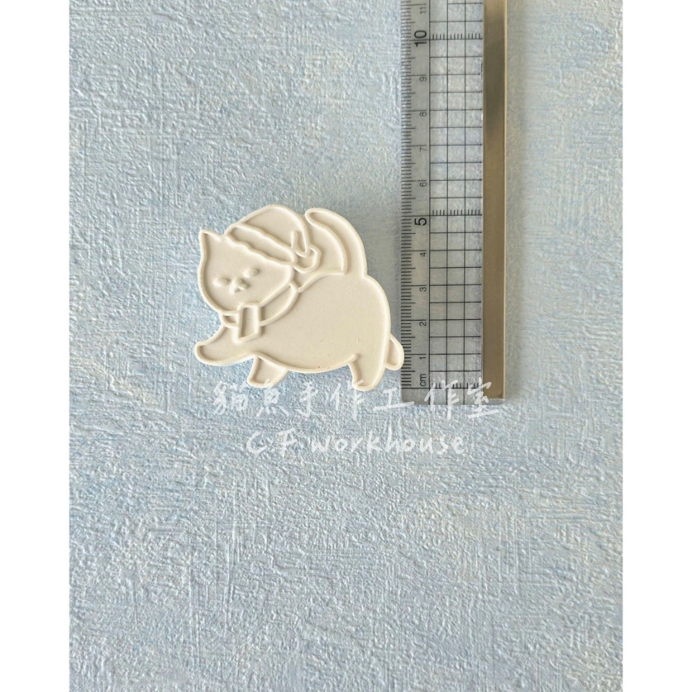 貓魚手作｜多款擴香石 DIY上色 描線擴香石 造型石膏 彩繪白胚 白色石膏 素胚 白模 車用出風口夾 手作材料 半成品-規格圖6