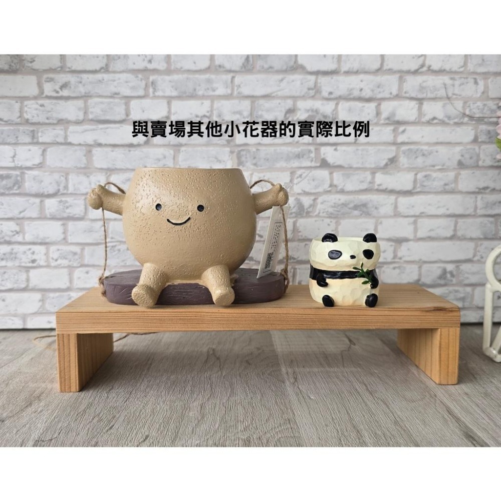 貓魚手作| 可愛鞦韆人花器 盪鞦韆 吊掛花器 日本花器 花盆 多肉盆栽 Greenhouse-細節圖3