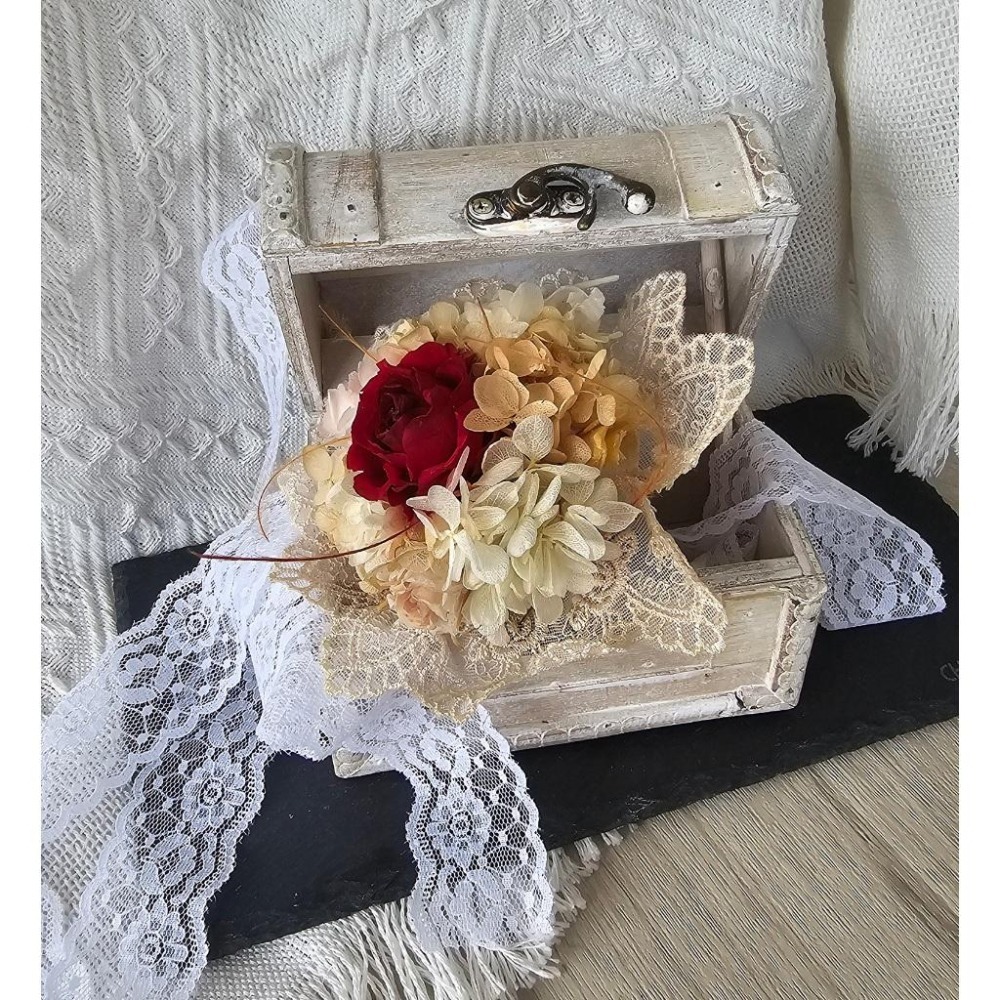 貓魚手作|日本GreenHouse 寶藏箱 木盒 花器 收納小物 收納盒 拍照道具 禮物盒-細節圖4