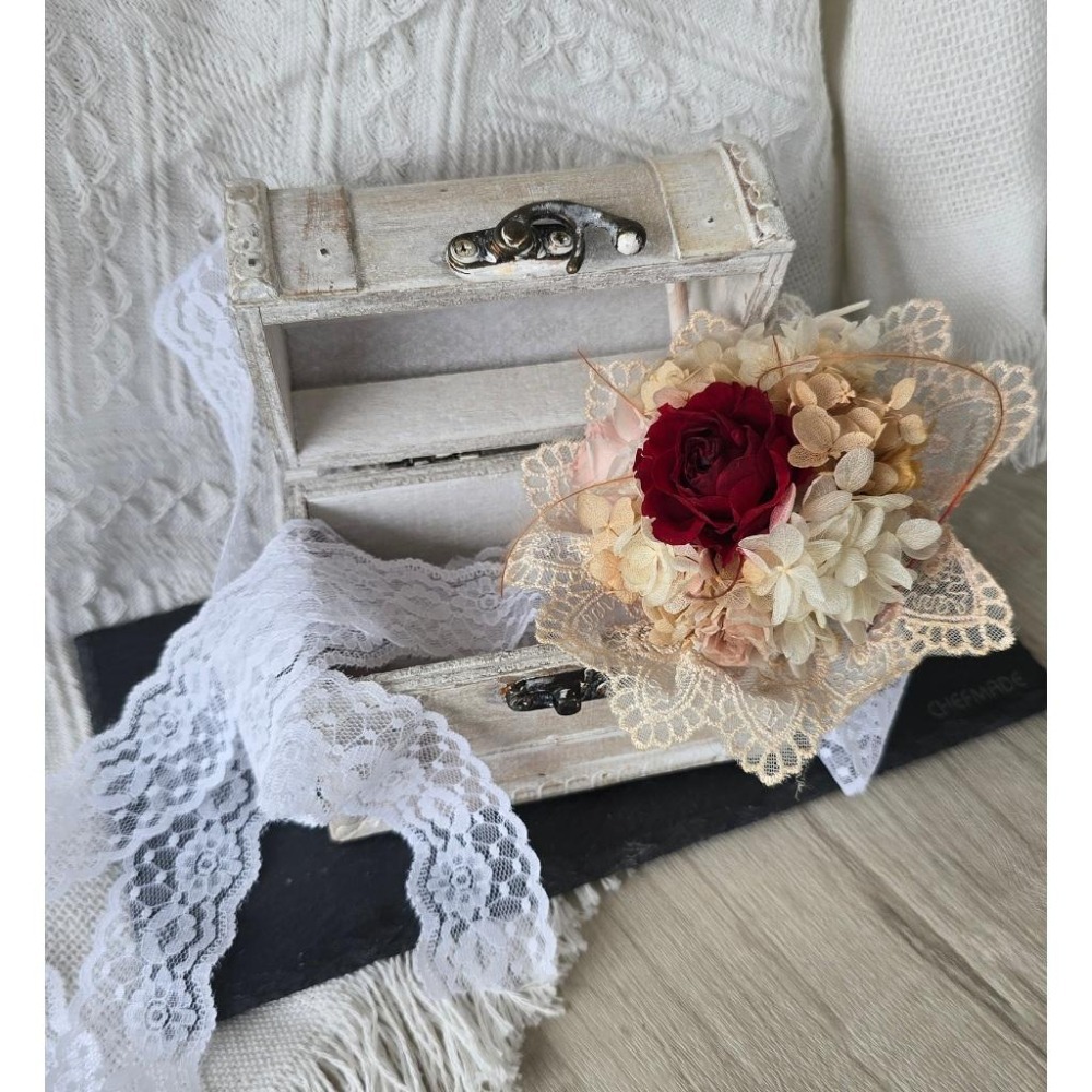 貓魚手作|日本GreenHouse 寶藏箱 木盒 花器 收納小物 收納盒 拍照道具 禮物盒-細節圖7