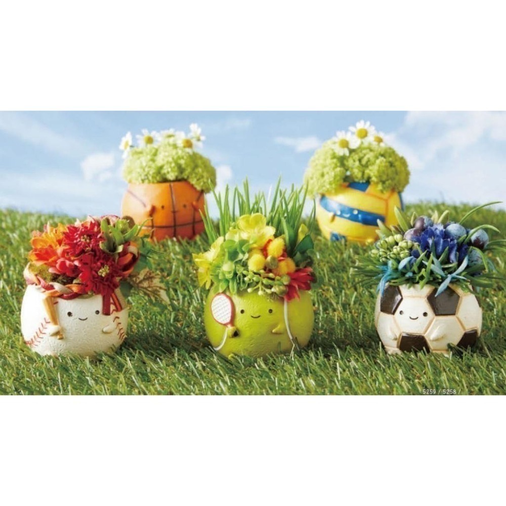 貓魚手作|球球你看我區 棒球造型花盆 日本花器 迷你花盆 多肉盆栽 Greenhouse 運動 球類-細節圖3