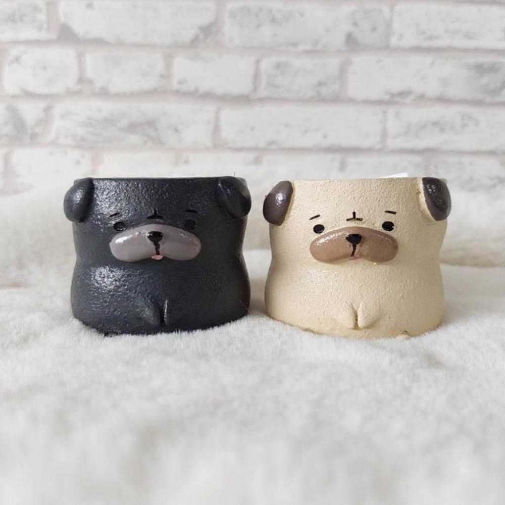 貓魚手作|狗狗區 柴犬花盆 貴賓狗 法鬥犬 巴哥犬 臘腸犬 博美狗 吉娃娃 日本花器 迷你花盆 多肉盆栽-細節圖5
