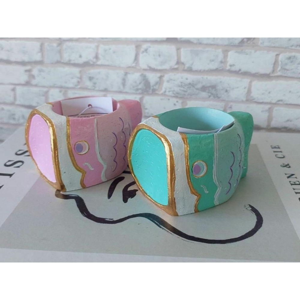 貓魚手作|鯉魚旗花盆 日本妖怪 日本進口花器 迷你花盆 多肉盆栽 Greenhouse-細節圖2