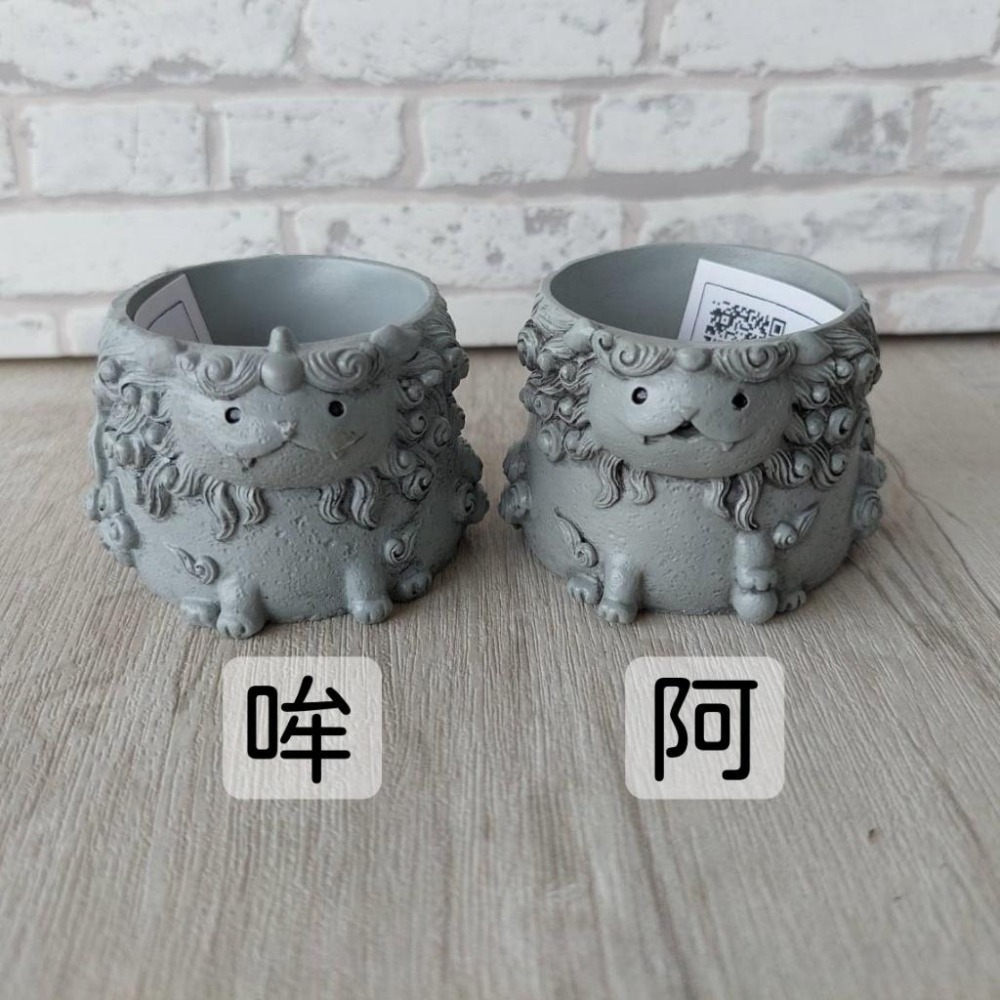 貓魚手作|日本妖怪 妖狐 狛犬 阿瑪比埃 狸貓花盆 日本花器 迷你花盆 多肉盆栽 Greenhouse-細節圖7