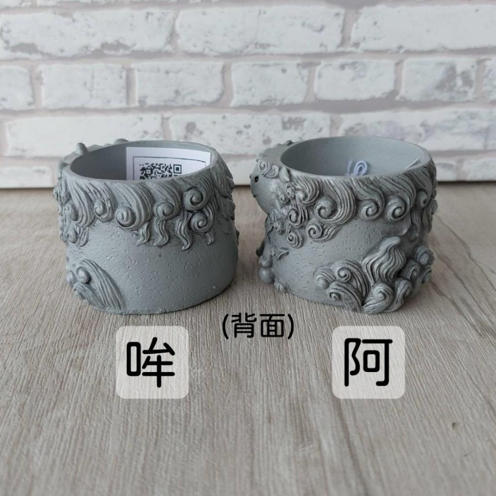 貓魚手作|日本妖怪 妖狐 狛犬 阿瑪比埃 狸貓花盆 日本花器 迷你花盆 多肉盆栽 Greenhouse-細節圖8