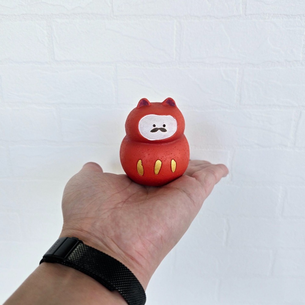 貓魚手作|貓鏡餅 貓不倒翁 桌上擺飾 新年擺飾擺件 迷你擺飾 日本雜貨 Greenhouse-細節圖4