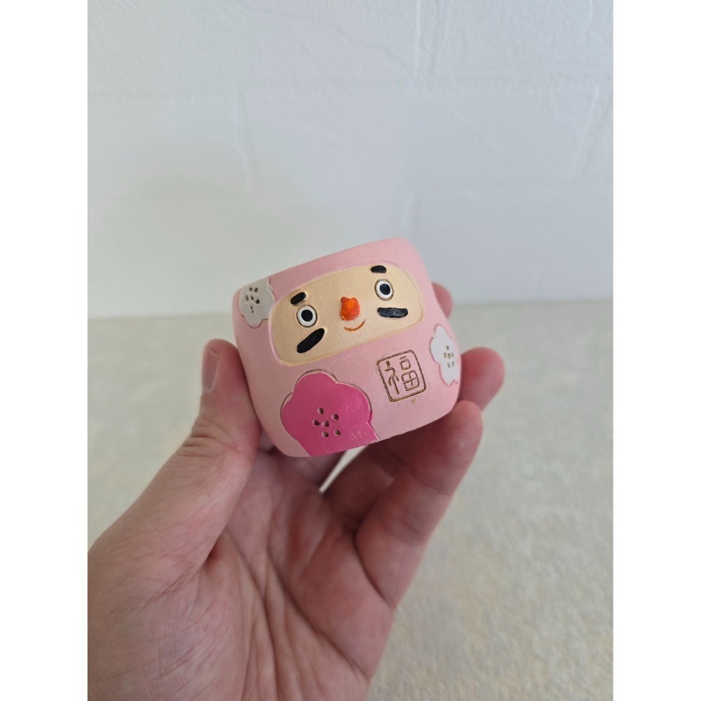 貓魚手作|5色 花達摩 達摩花盆 日本花器 迷你花盆 多肉盆栽 Greenhouse-細節圖4