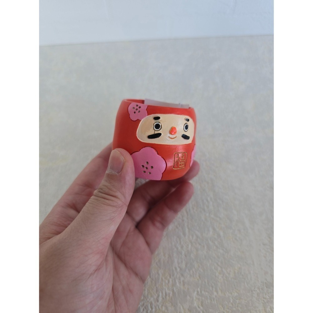 貓魚手作|5色 花達摩 達摩花盆 日本花器 迷你花盆 多肉盆栽 Greenhouse-細節圖7