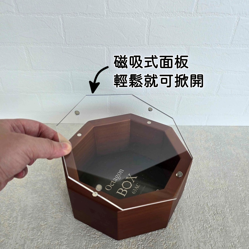 【清倉特價】八角時鐘 磁吸時鐘 花時鐘 花藝資材 花藝時鐘 八角時計 日本進口 cazaro 花鐘 不凋花 乾燥花-細節圖6