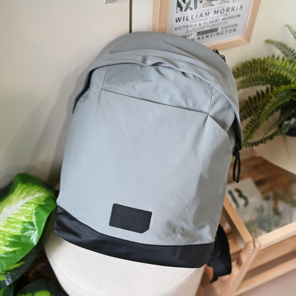 轉賣74ounce灰色尼龍後背包水洗尼龍大容量後背包[G-1172-Q1-M]-細節圖6