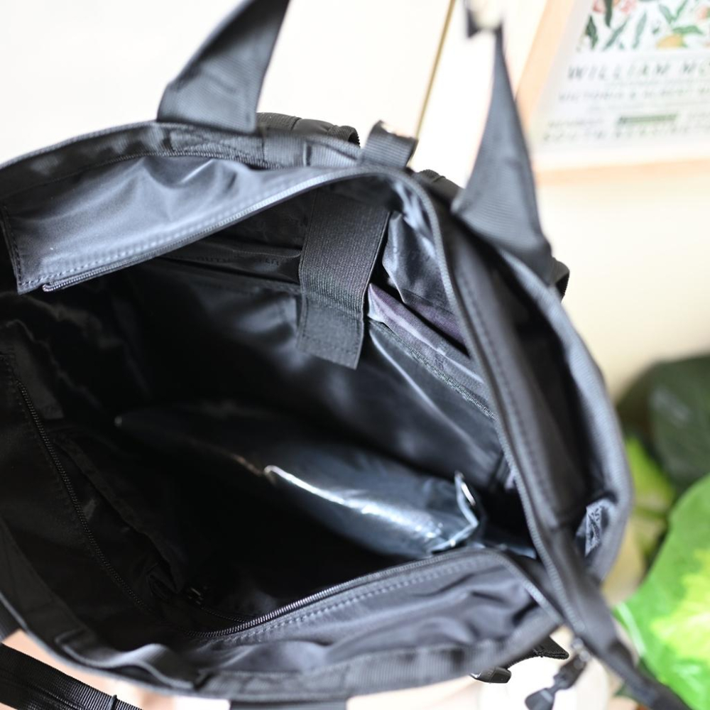 小紅書款黑色尼龍後背包可以放筆電13吋旅行商務包包-細節圖2