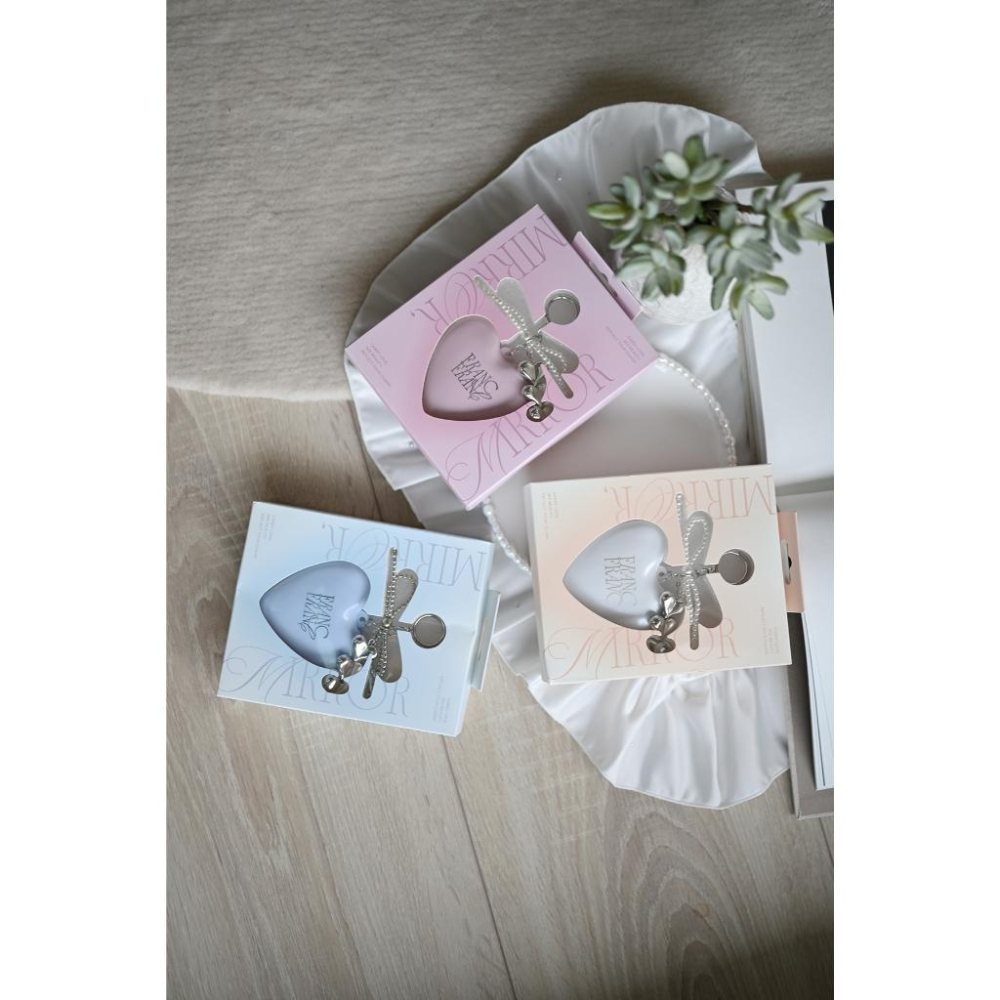 丸丸選品 日本帶回 愛心心型 包包吊飾 補妝小鏡子 梳子 聖誕節禮物 交換禮物 補妝鏡-細節圖7