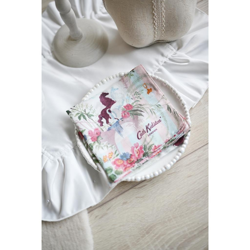 丸丸選品Cath Kidston日本製手帕領巾英國風格花園插畫設計交換禮物穿搭大判-細節圖2
