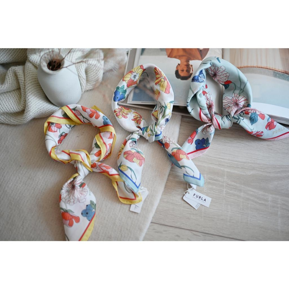 丸丸商店|zakka現貨 FURKA質感花朵手帕方巾純棉日本製日帶回純棉禮物領巾絲巾-細節圖7