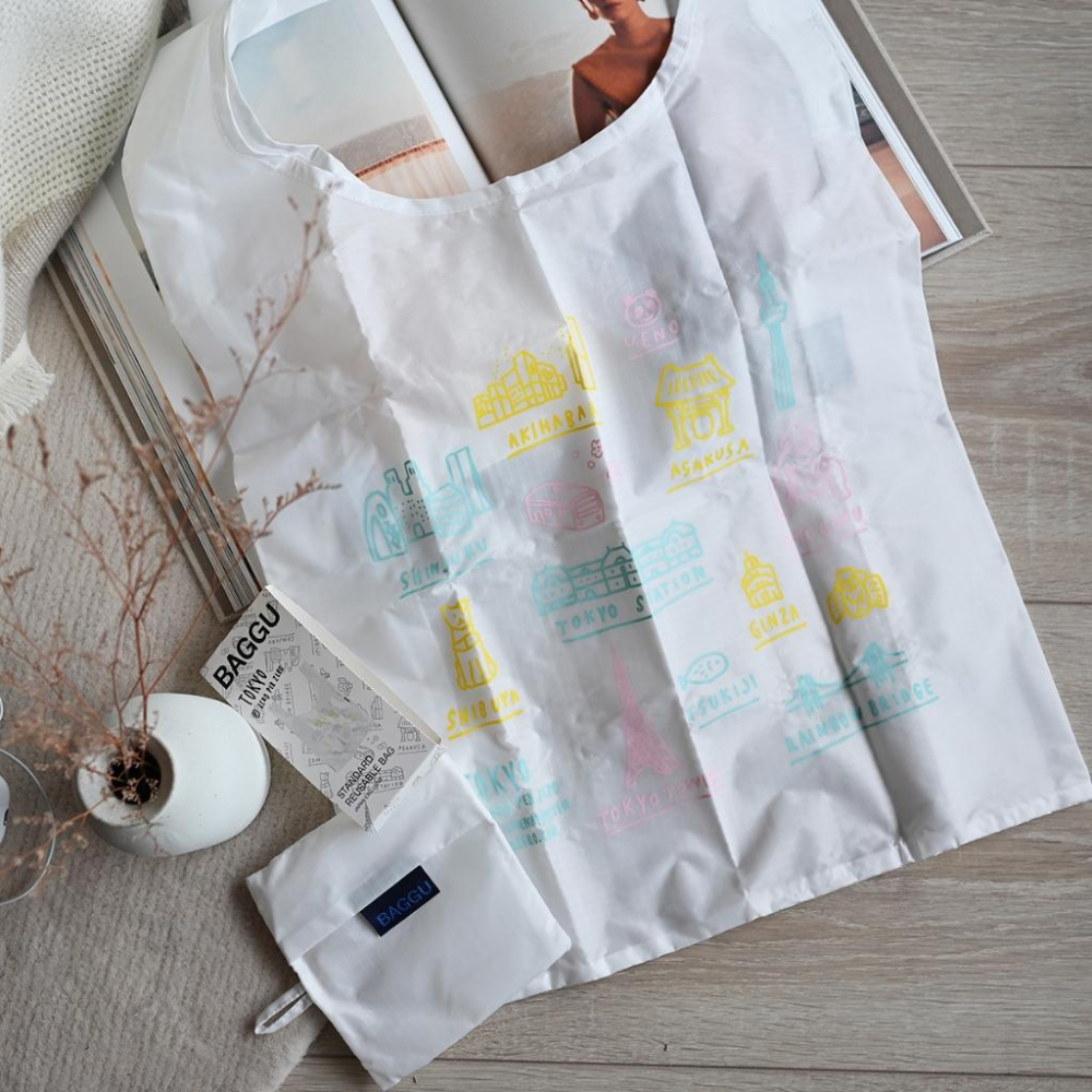 丸丸商店｜zakka日本帶回BAGGU 美國品牌購物袋 日本限定版本折疊收納袋現貨東京限定款購物袋-細節圖7