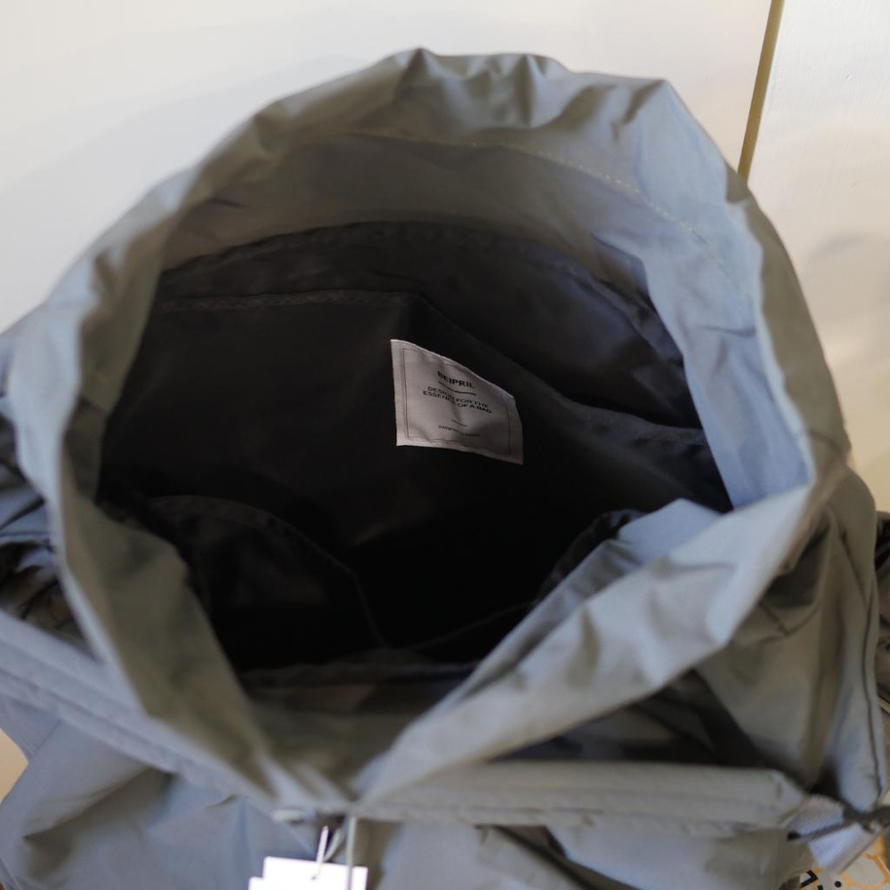 超大尼龍全新灰綠色大束口包包韓國品牌BEIPRIL大容量登機包肩背包-細節圖4
