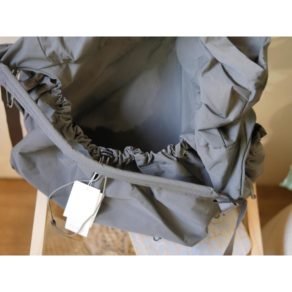 超大尼龍全新灰綠色大束口包包韓國品牌BEIPRIL大容量登機包肩背包-細節圖5