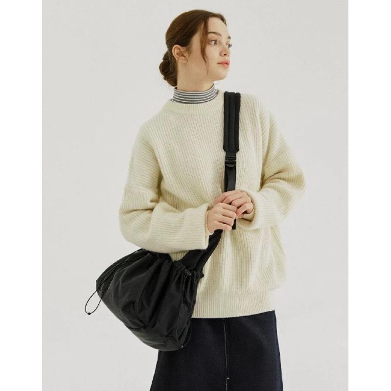 超大尼龍全新灰綠色大束口包包韓國品牌BEIPRIL大容量登機包肩背包-細節圖7