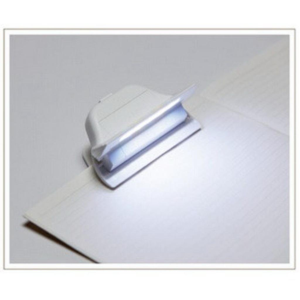 丸丸商店|zakka 日本 sun-star terasuno 看書小燈練鋼琴夾書本小燈夾子附燈式防翻頁書夾/ 粉紅色-細節圖6