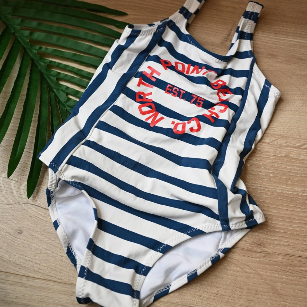 夏天海邊玩水女娃轉賣zara女孩兒童玩水裝備泳衣110公分 90公分更適合-細節圖2