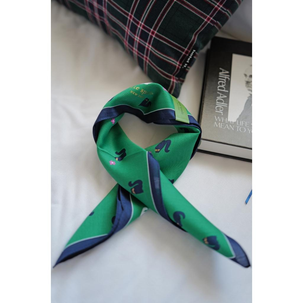 丸丸媽咪日本帶回kate spade手帕絲巾日本製kate spade NEW YORK-細節圖3