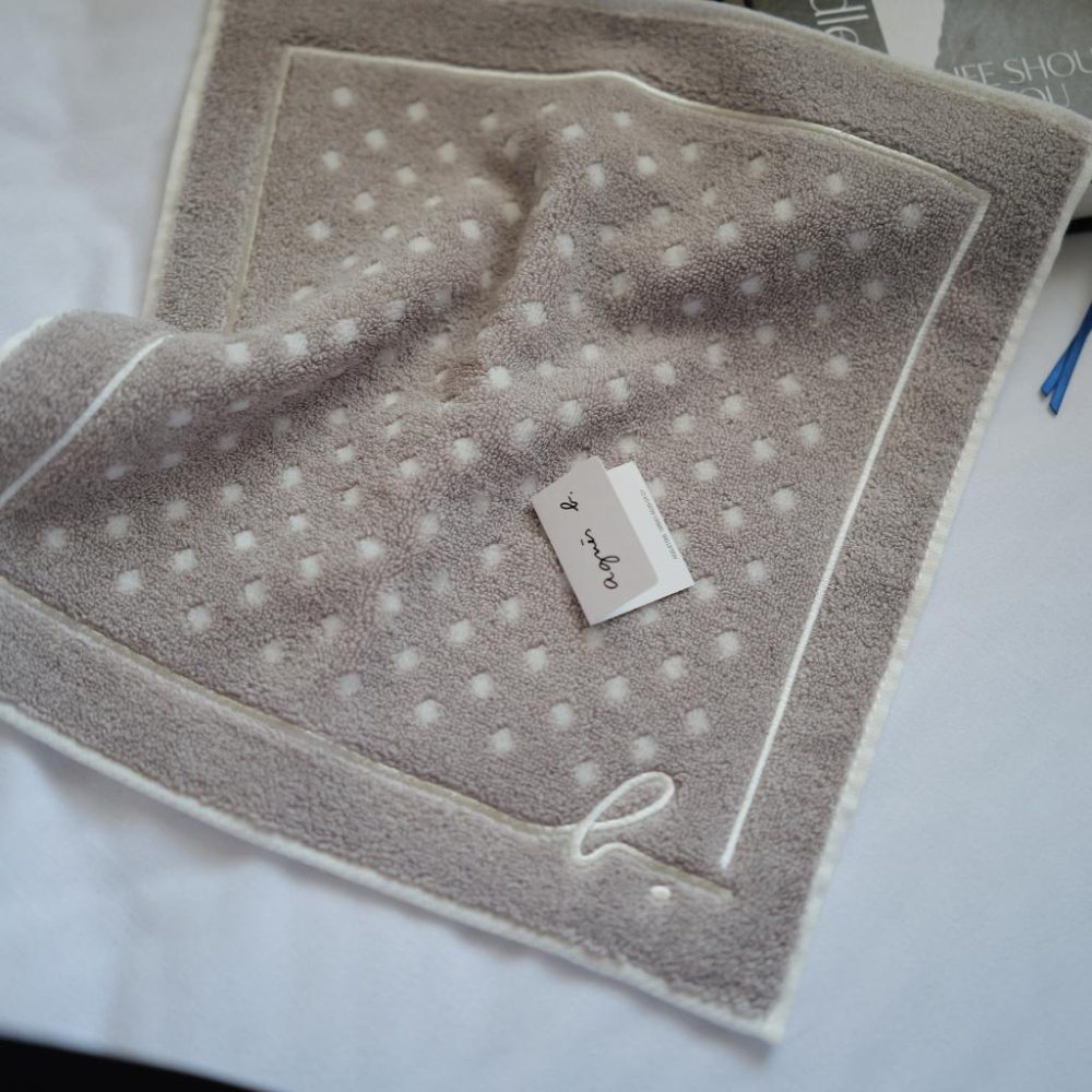 小丸媽日本 Agnes b 小b 小方巾 手帕 日本製 交換禮物擦手巾手帕小毛巾 新年禮物邊框-細節圖6