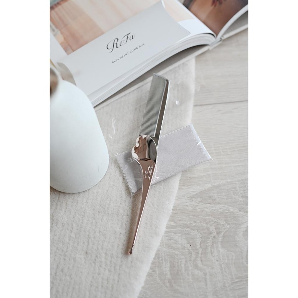 丸丸商店｜zakka 日本代購 Refa 按摩梳 愛心梳 折疊梳 梳子 日本境內款正品現貨瀏海梳扁梳子-細節圖4