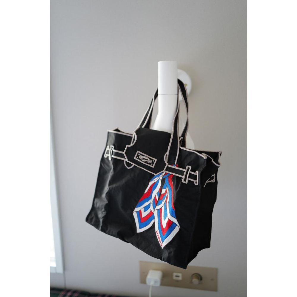 丸丸選物日本帶回限量經典購物袋天花板小眾品牌 LA COUSETTE 鉑金包 尼龍環保袋 時尚購物袋-細節圖7