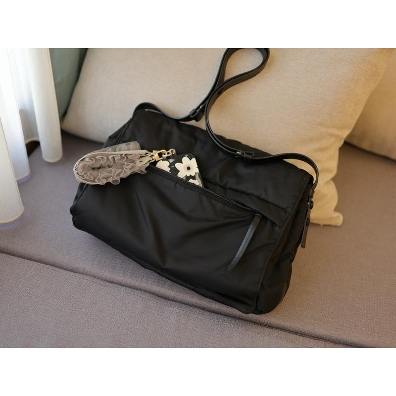 二手 prada Re-Nylon 大號夾棉肩背袋 prada書包大 側背包郵差包-細節圖3