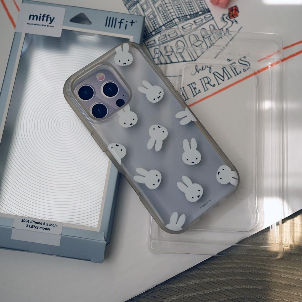 日本二手miffy 米菲兔 IIIIfit Clear iPhone 16 pro手機殼手機保護殼-細節圖2