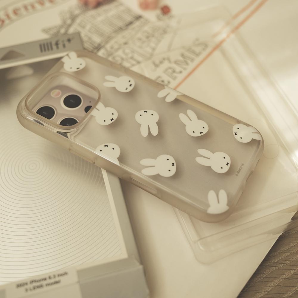 日本二手miffy 米菲兔 IIIIfit Clear iPhone 16 pro手機殼手機保護殼-細節圖3