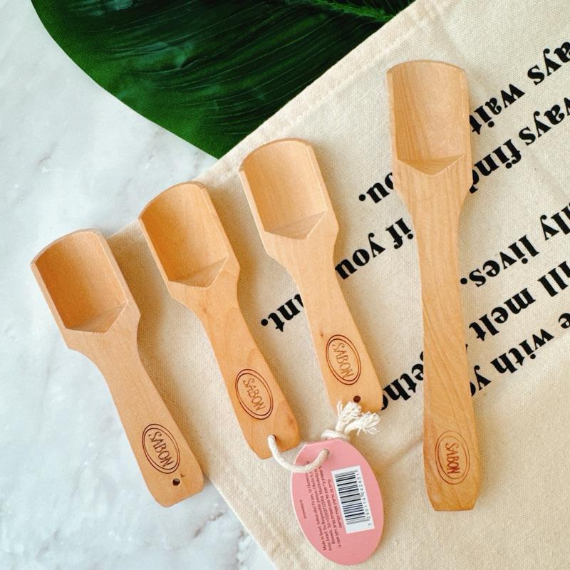 小丸媽的小店Sabon -磨砂膏專用木湯匙長短-細節圖4