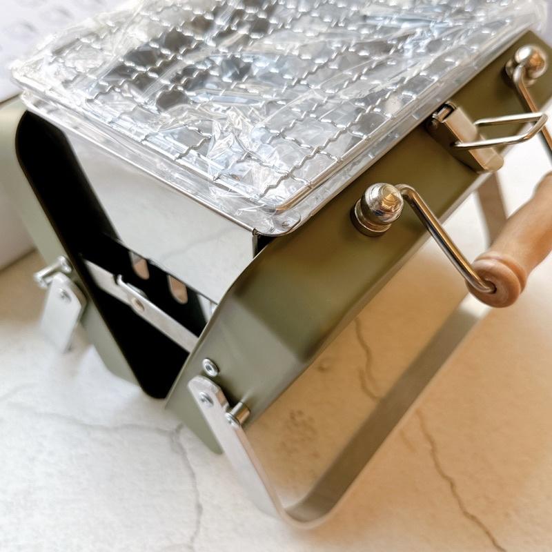 小丸媽的小店野炊露營一人烤肉療癒KENLUCK Mini Grill 迷你攜帶型烤肉架全新轉賣中秋節烤肉必備-細節圖3