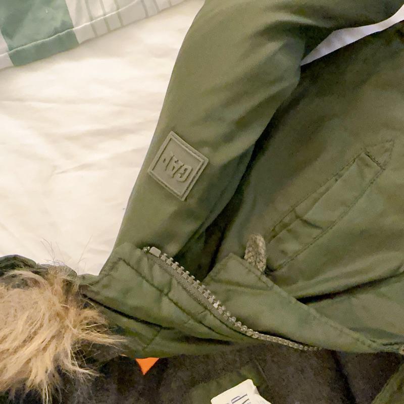 二手GAP軍綠色男寶寶超保暖外套18～24個月大適合冬天外套-細節圖2
