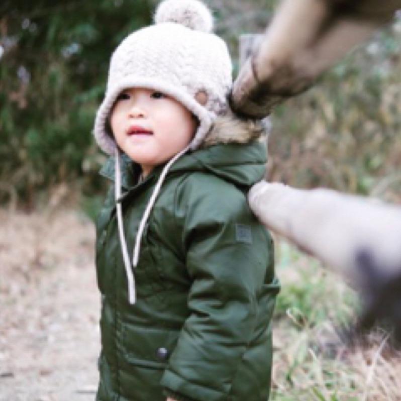 二手GAP軍綠色男寶寶超保暖外套18～24個月大適合冬天外套-細節圖8