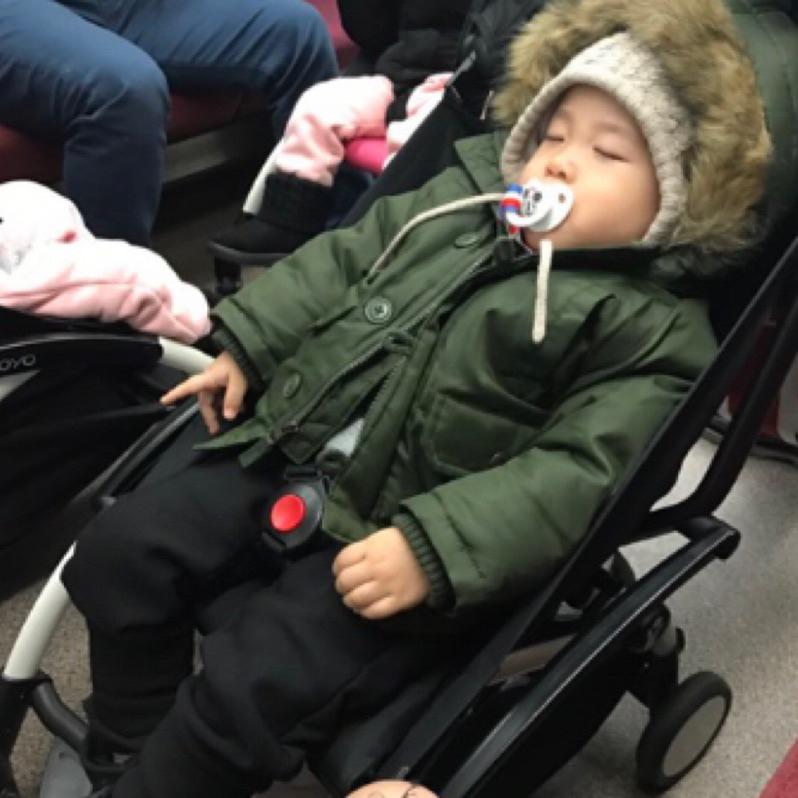 二手GAP軍綠色男寶寶超保暖外套18～24個月大適合冬天外套-細節圖9