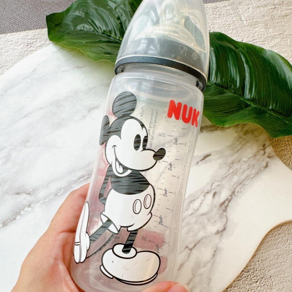 小丸媽的小店二手寬口玻璃貝親奶瓶240ml  nuk pp口徑PP奶瓶300ml-細節圖3
