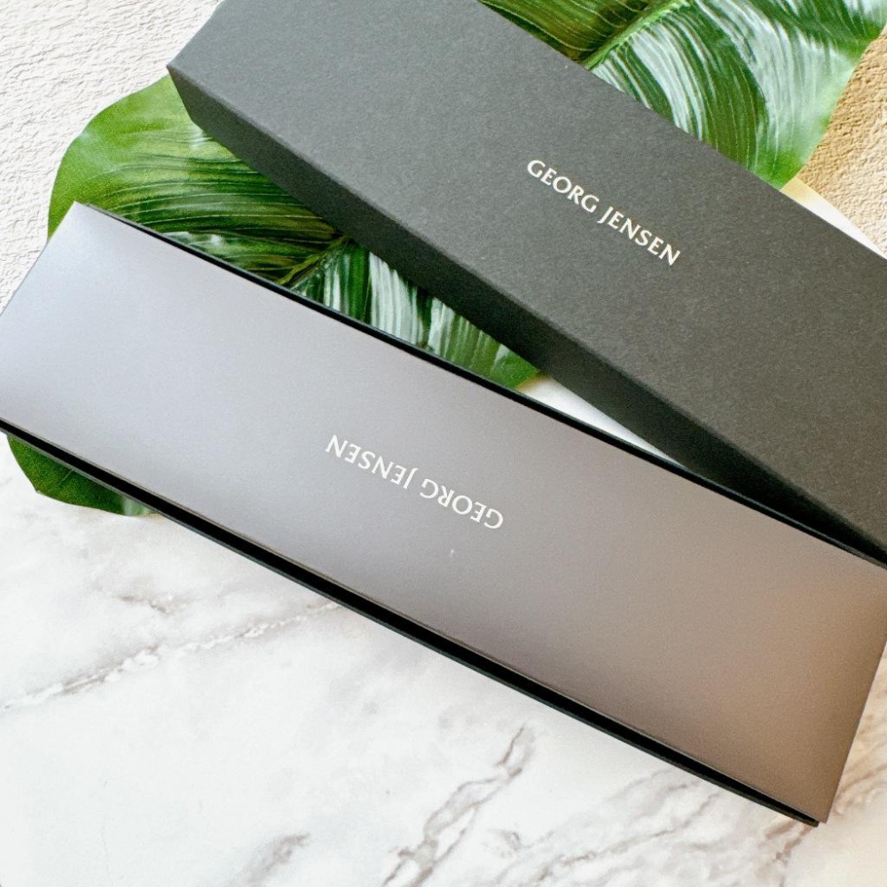 小丸媽的小店 喬治傑森GEORG JENSEN項鍊長型禮盒收納盒 雙層盒子 紙袋精品-細節圖2