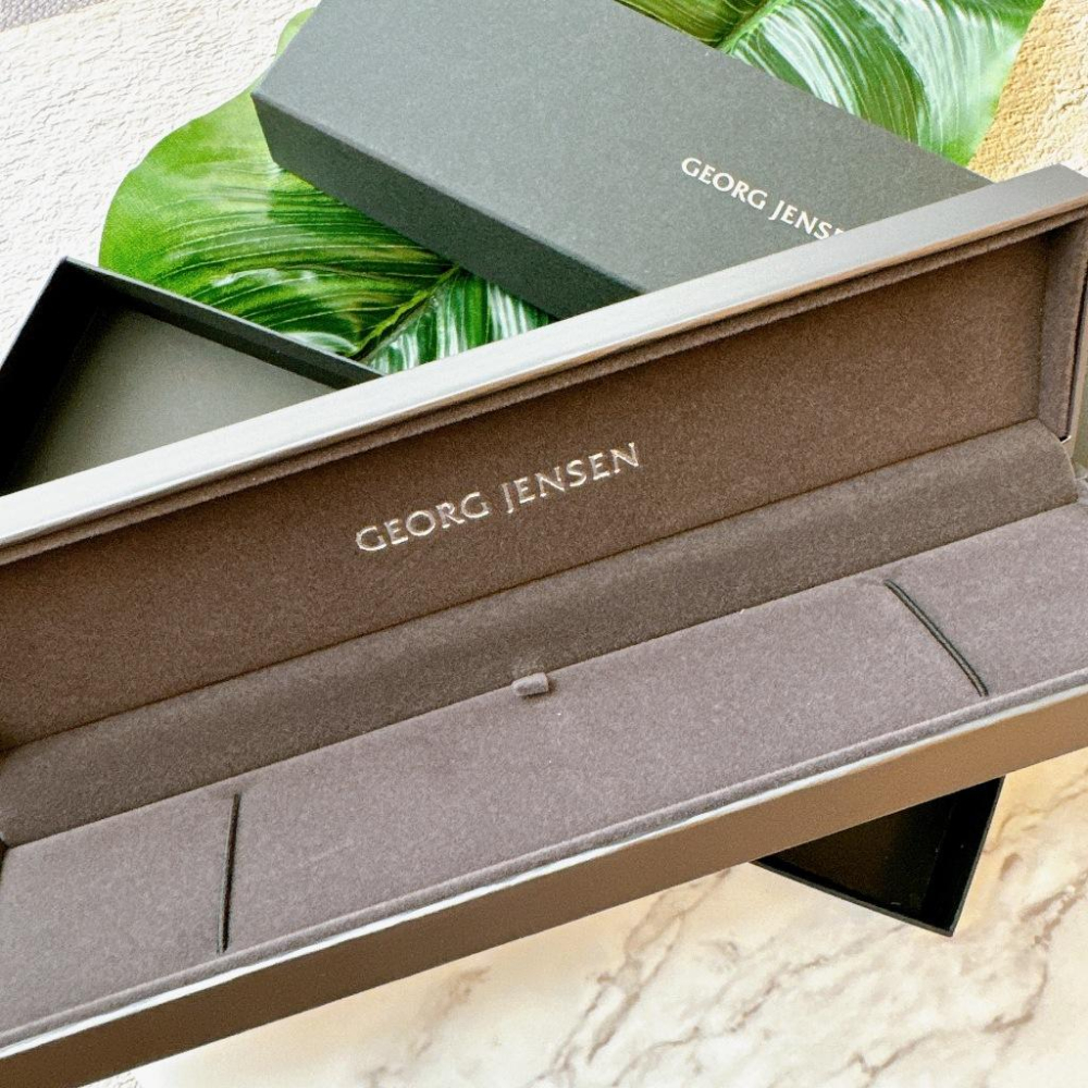 小丸媽的小店 喬治傑森GEORG JENSEN項鍊長型禮盒收納盒 雙層盒子 紙袋精品-細節圖3