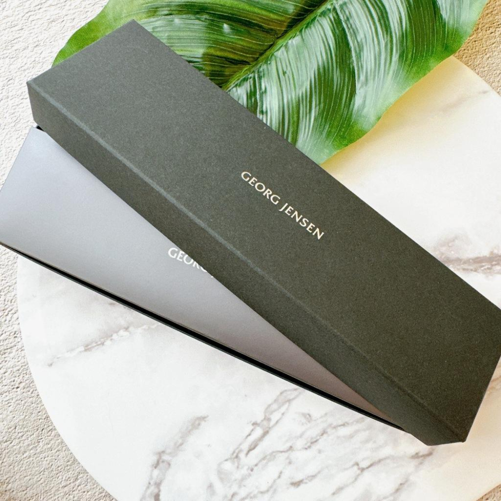 小丸媽的小店 喬治傑森GEORG JENSEN項鍊長型禮盒收納盒 雙層盒子 紙袋精品-細節圖5