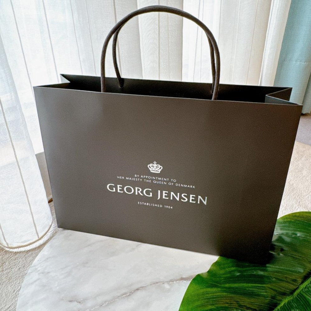 小丸媽的小店 喬治傑森GEORG JENSEN項鍊長型禮盒收納盒 雙層盒子 紙袋精品-細節圖6