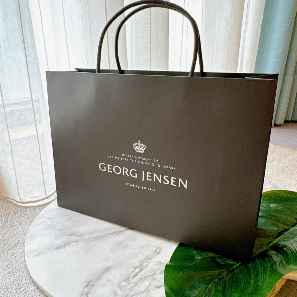 小丸媽的小店 喬治傑森GEORG JENSEN項鍊長型禮盒收納盒 雙層盒子 紙袋精品-細節圖7