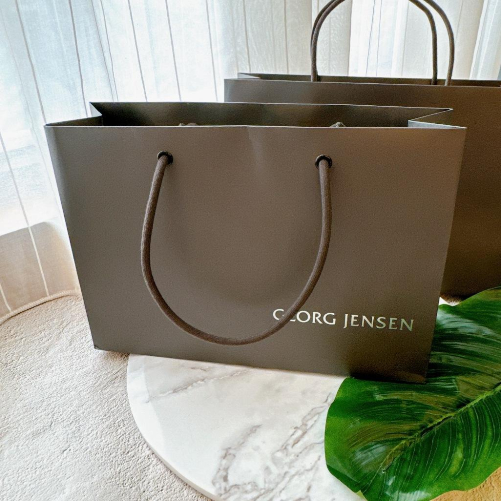 小丸媽的小店 喬治傑森GEORG JENSEN項鍊長型禮盒收納盒 雙層盒子 紙袋精品-細節圖8