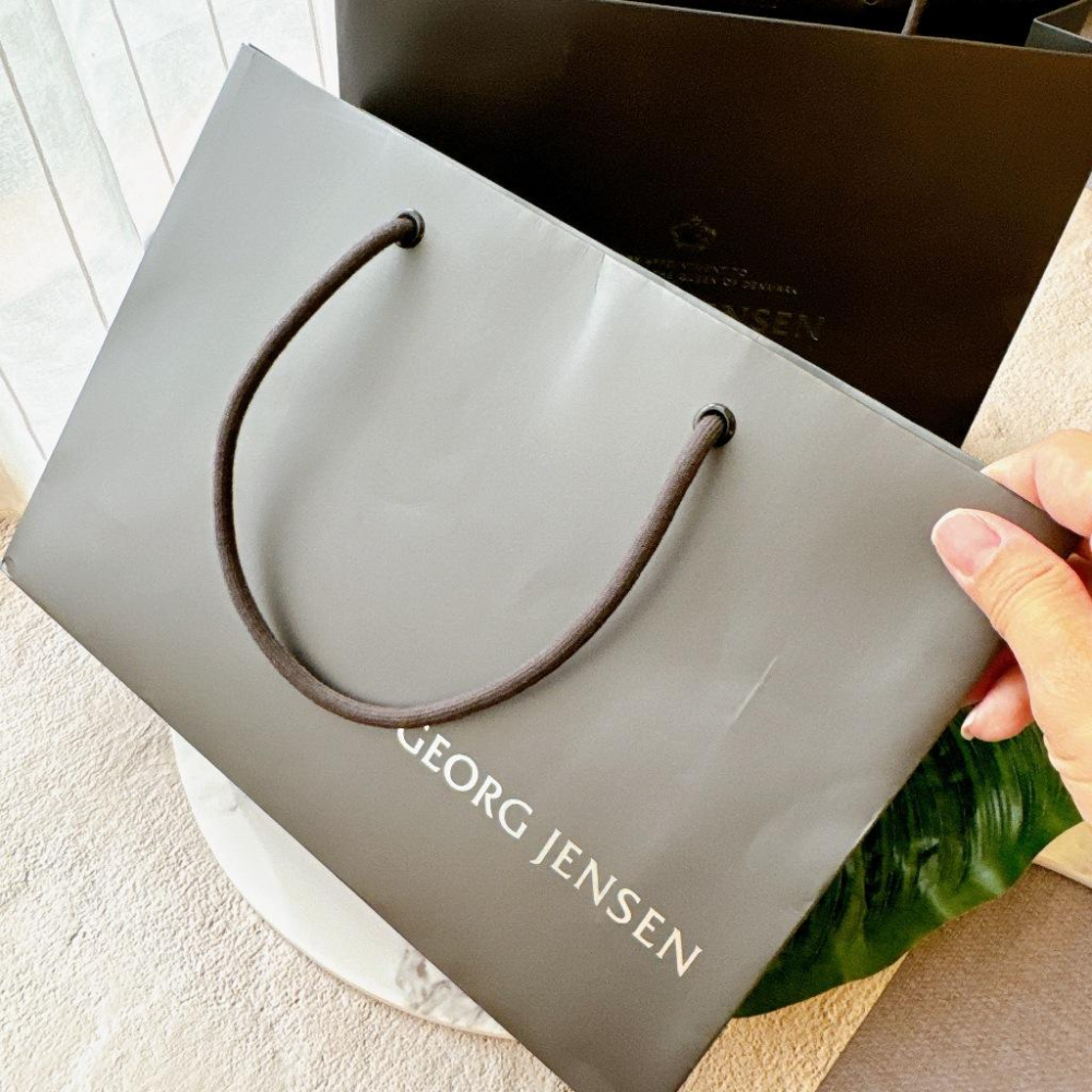 小丸媽的小店 喬治傑森GEORG JENSEN項鍊長型禮盒收納盒 雙層盒子 紙袋精品-細節圖9